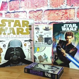 Star Wars bundle Books, Movie, and wall cling kit.